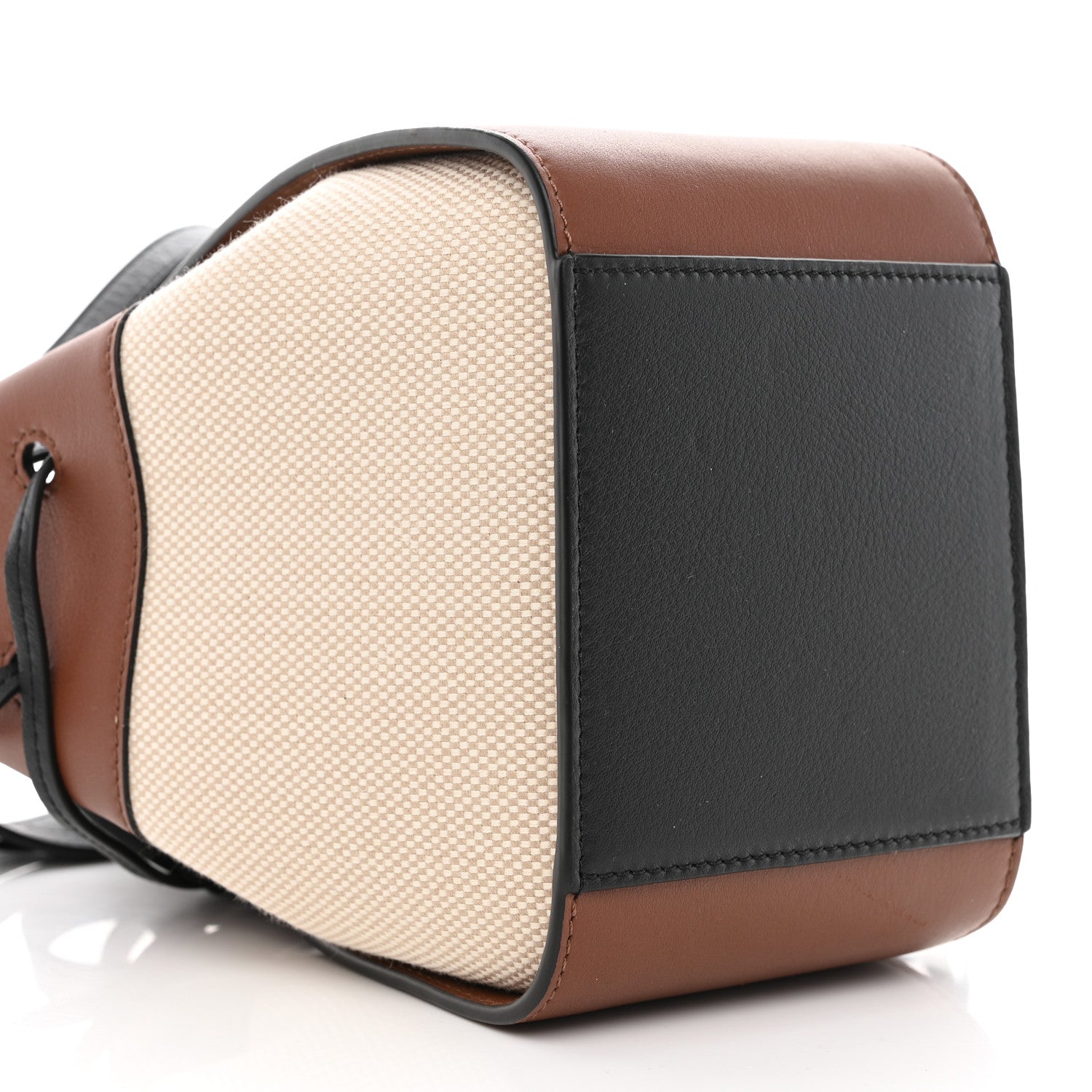 Loewe X Spirited Away Calfskin Textile Susuwatari Mini Hammock Shoulder Bag Havane Ecru 9 of 11