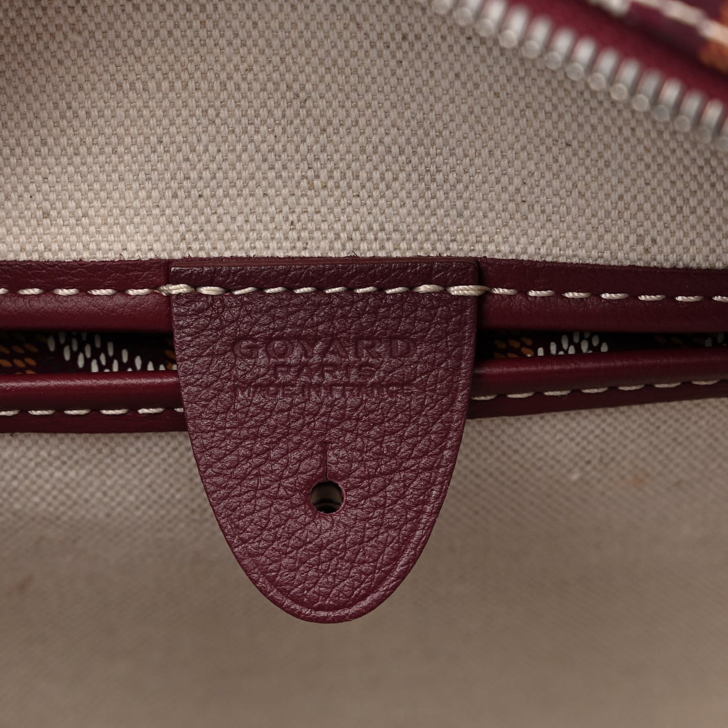 Goyardine Artois MM Burgundy