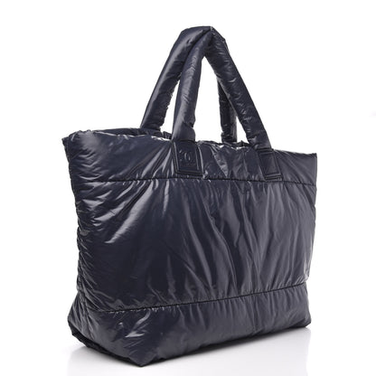 Chanel Nylon Coco Cocoon Large Reversible Tote Dark Blue 3 of 10