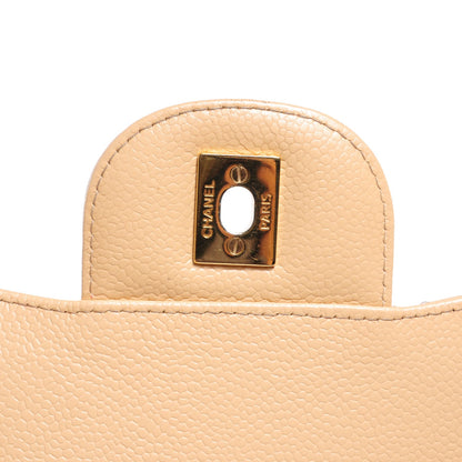 Chanel Caviar Quilted Jumbo Double Flap Beige Clair 5 of 8