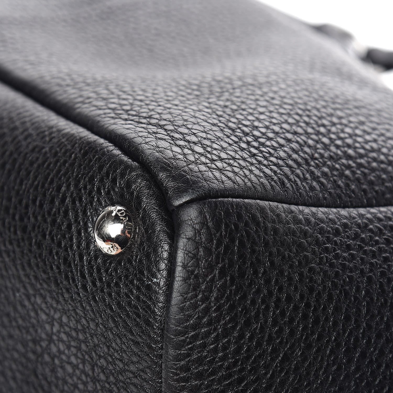 Prada Vitello Daino Pocket Tote Black 12 of 13