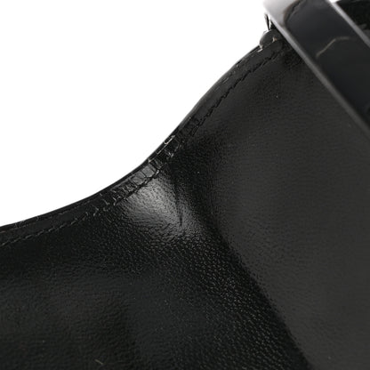 Saint Laurent Patent Calfskin Opyum 110 Sandals 38.5 Black Gold 12 of 17