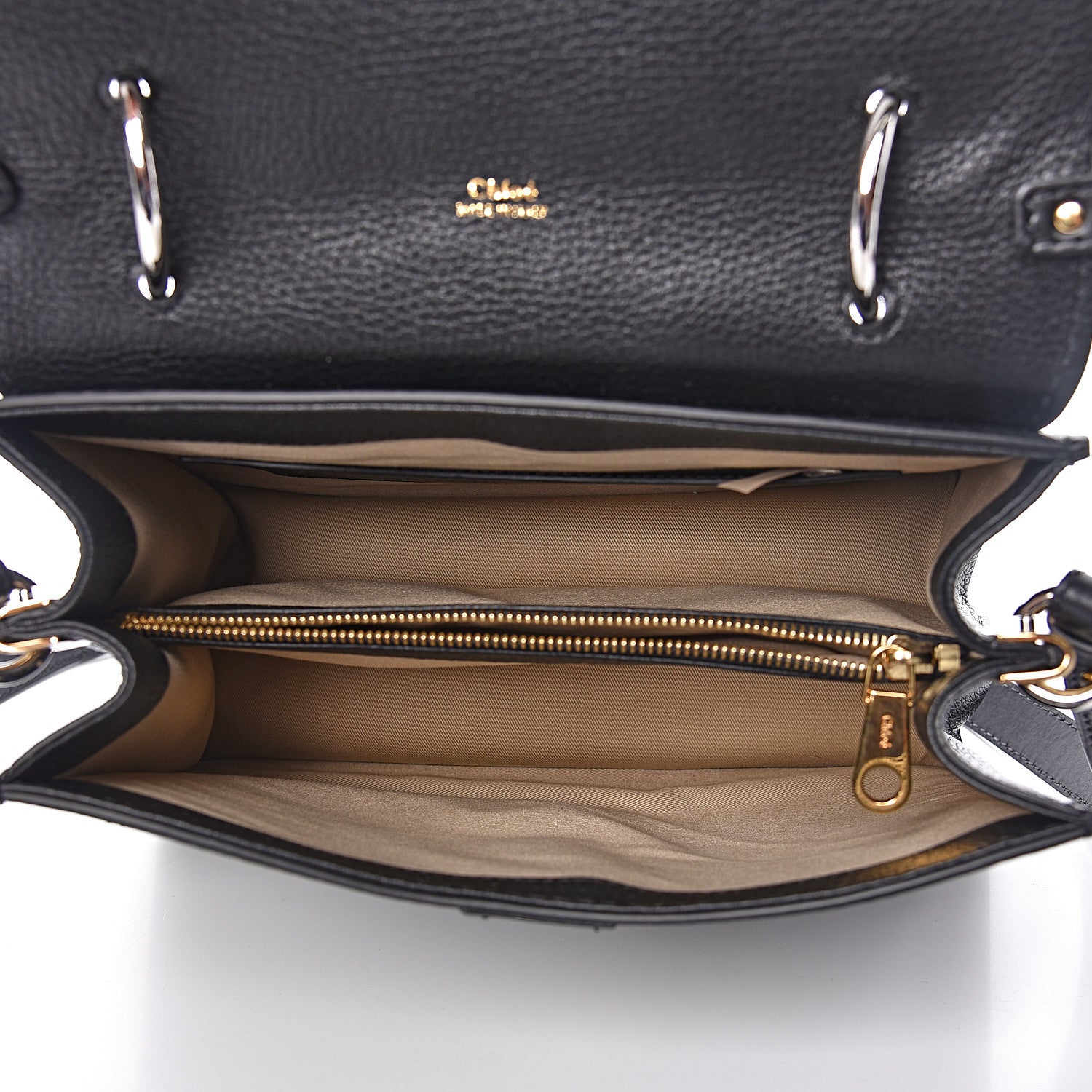 Chloe Grained Calfskin Medium Aby Day Shoulder Bag Black 8 of 14