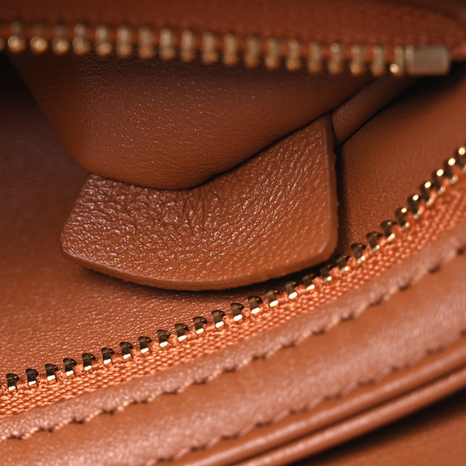 Celine Textile Natural Calfskin Teen Triomphe White Tan 12 of 18