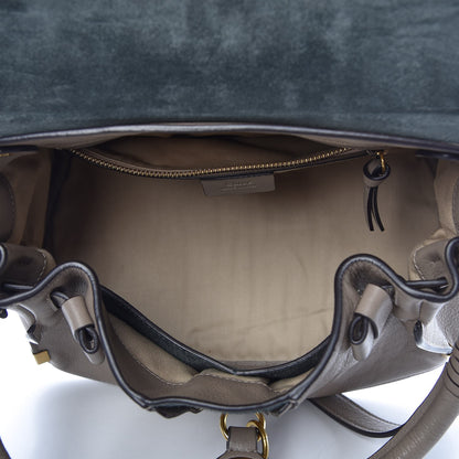 Chloe Suede Calfskin Small Owen Flap Bag Motty Grey 5 of 8