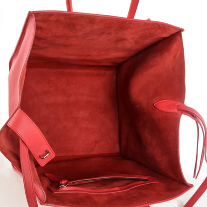 Celine Supple Calfskin Medium Phantom Luggage Vermillion 5 of 8