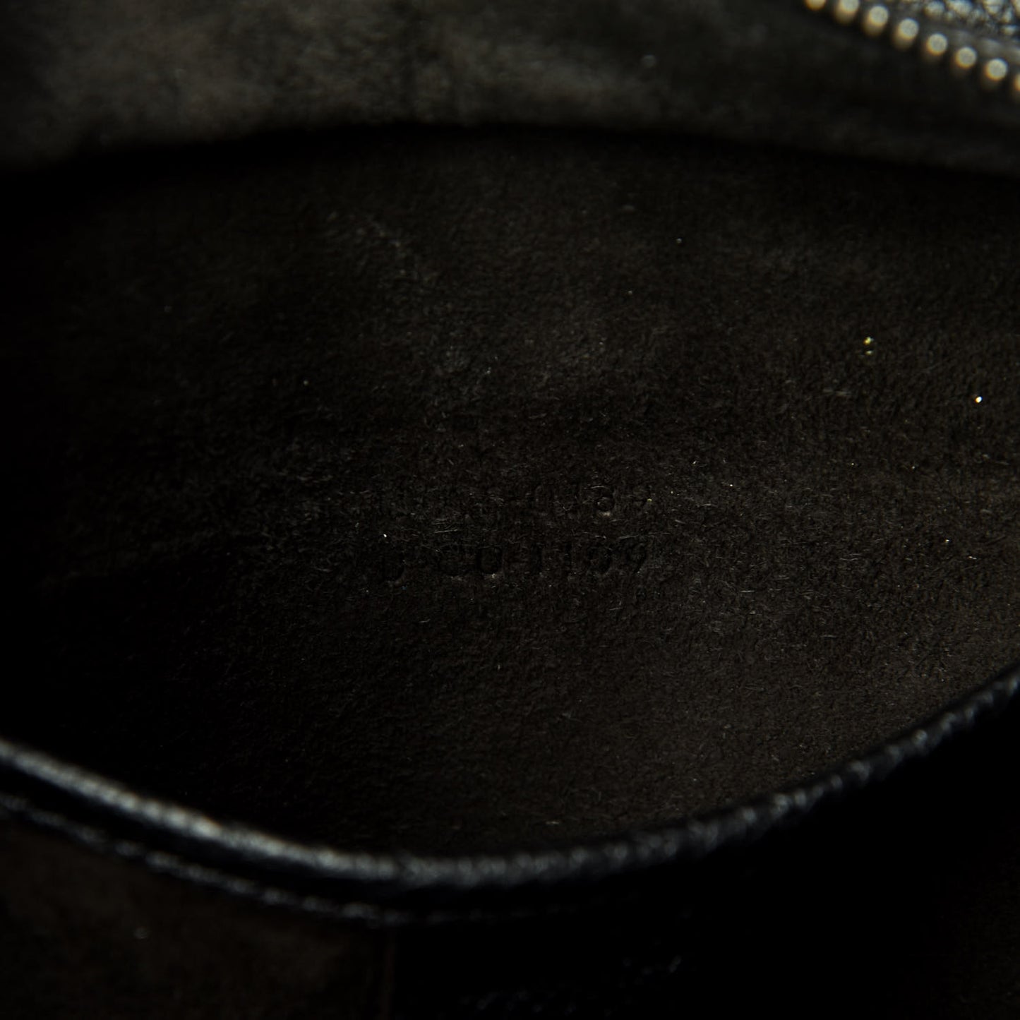 Drummed Calfskin Nano Luggage Black