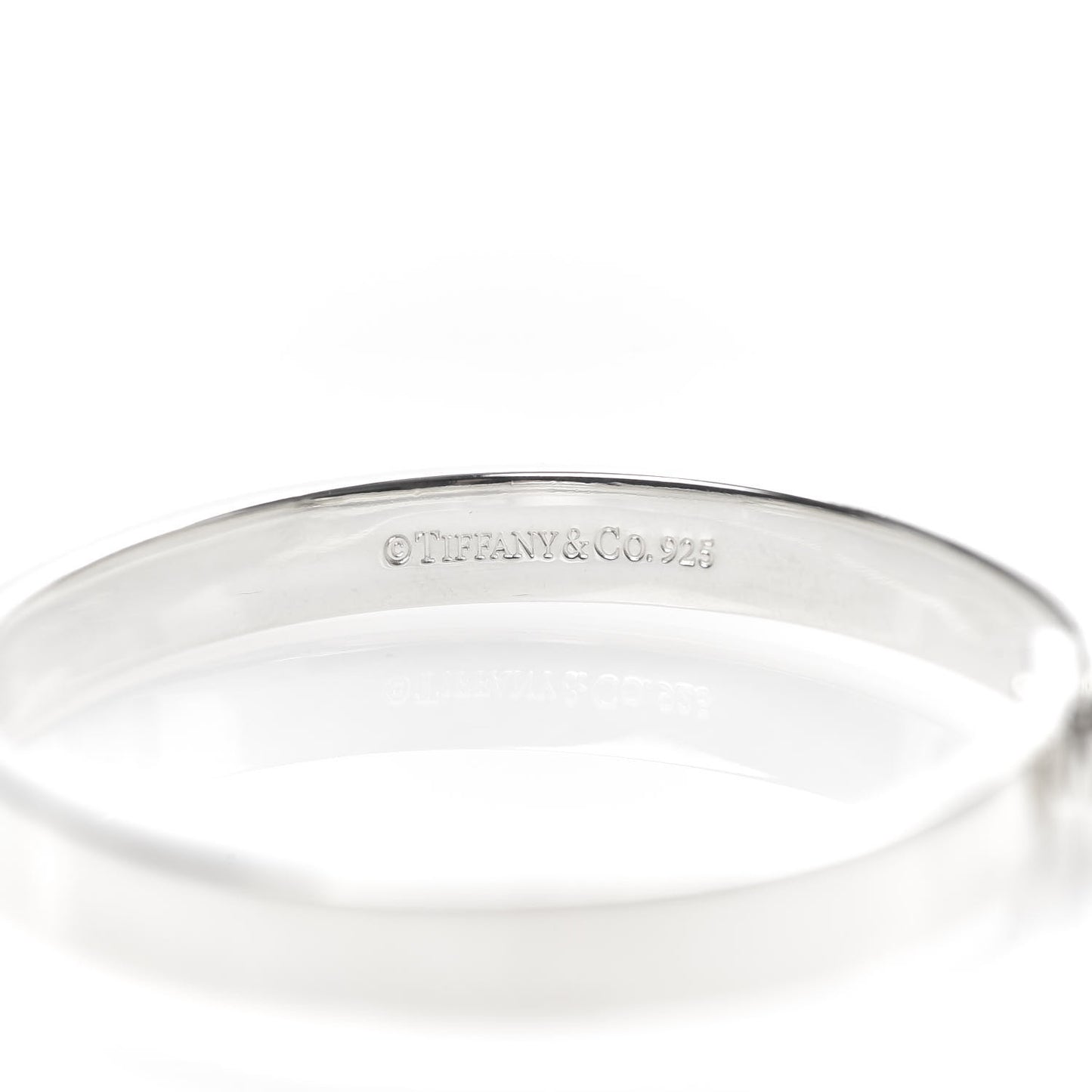 Sterling Silver Heart Lock Bangle Bracelet