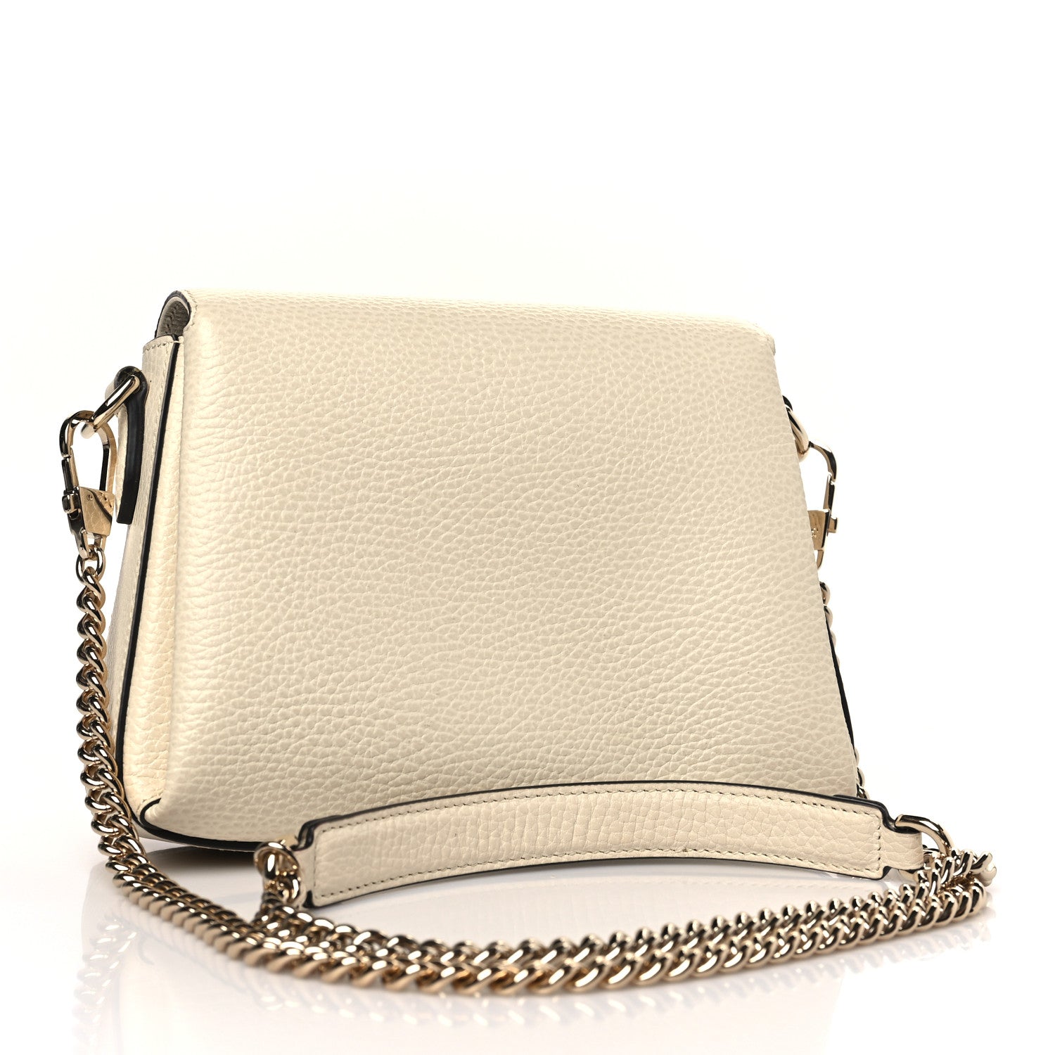 Gucci Dollar Calfskin Interlocking G Crossbody Bag Ivoire 3 of 9