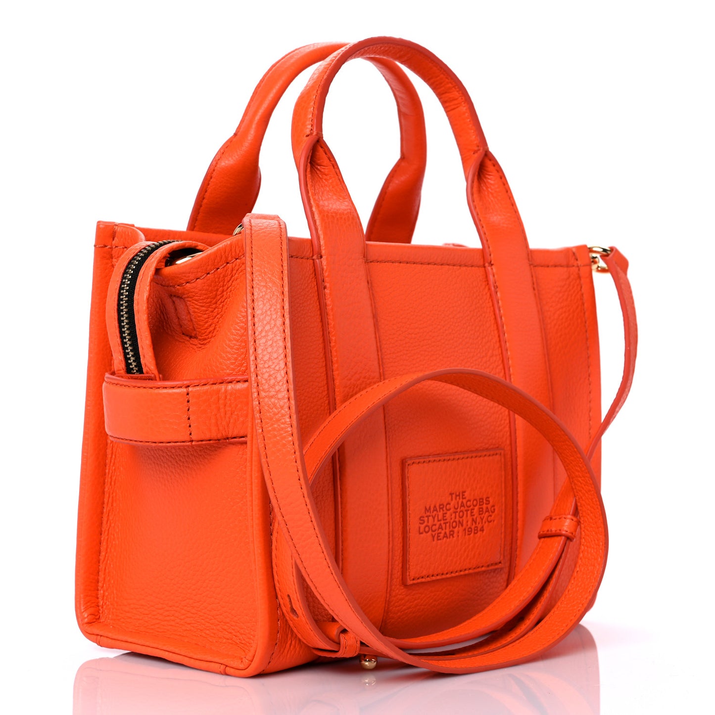 Grained Calfskin Small The Tote Bag Dragon Fire