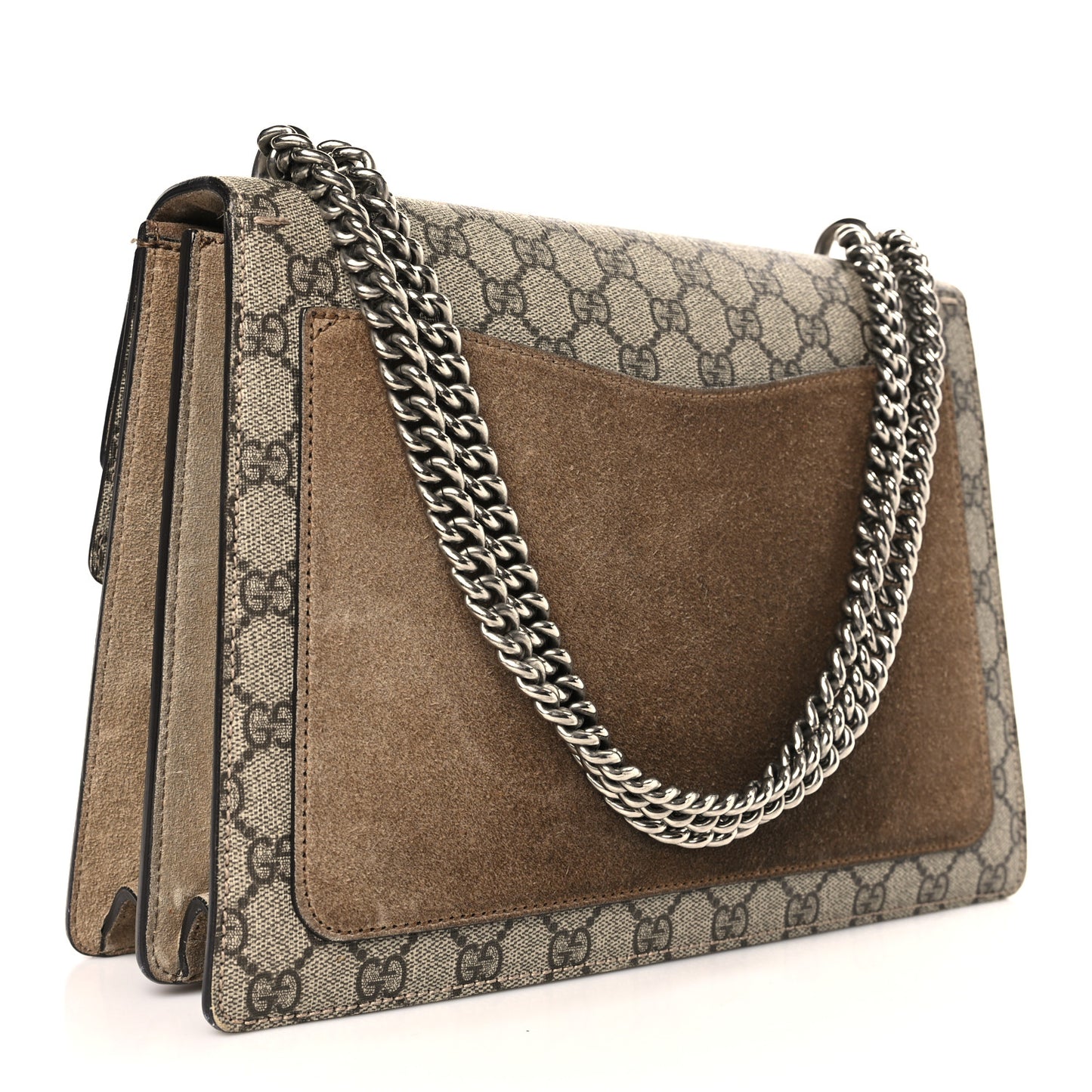 GG Supreme Monogram Medium Dionysus Shoulder Bag Taupe