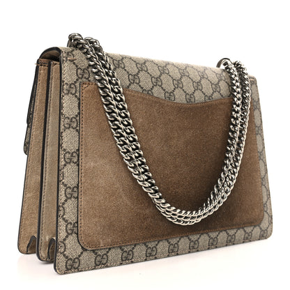 Gucci GG Supreme Monogram Medium Dionysus Shoulder Bag Taupe 3 of 10