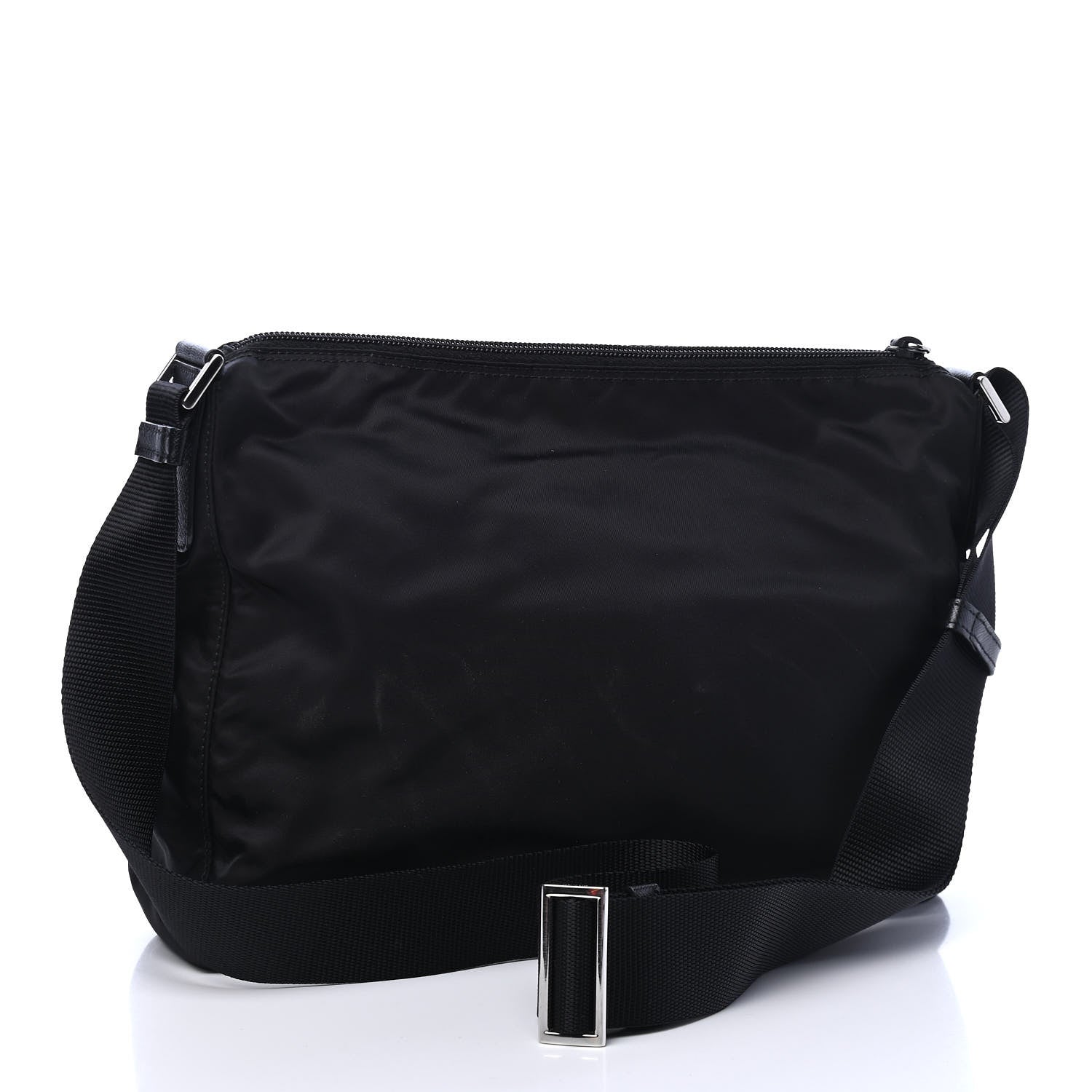 Prada Tessuto Nylon Messenger Bag Black 2 of 6