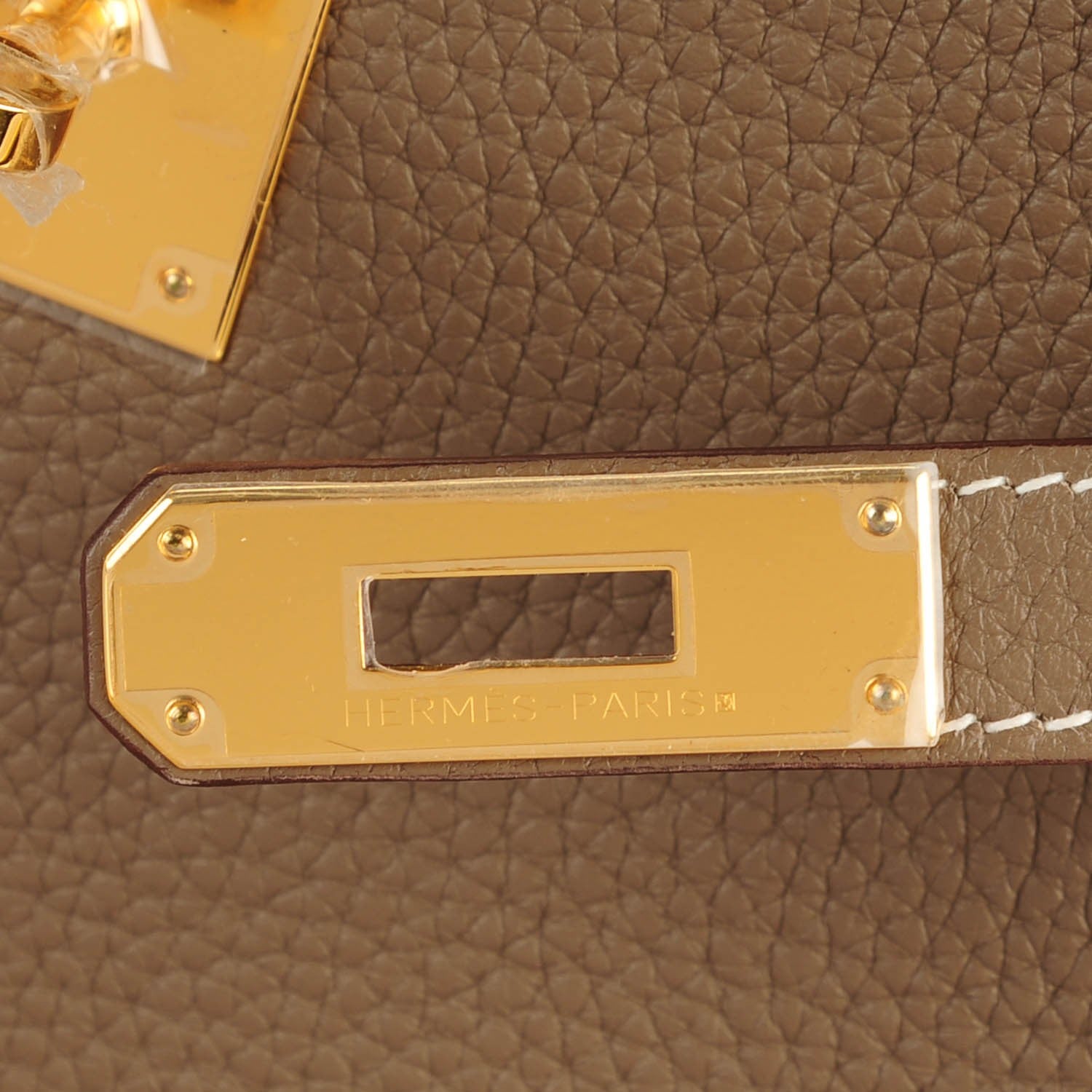 Hermes Taurillon Clemence Kelly Retourne 28 Etoupe 15 of 39