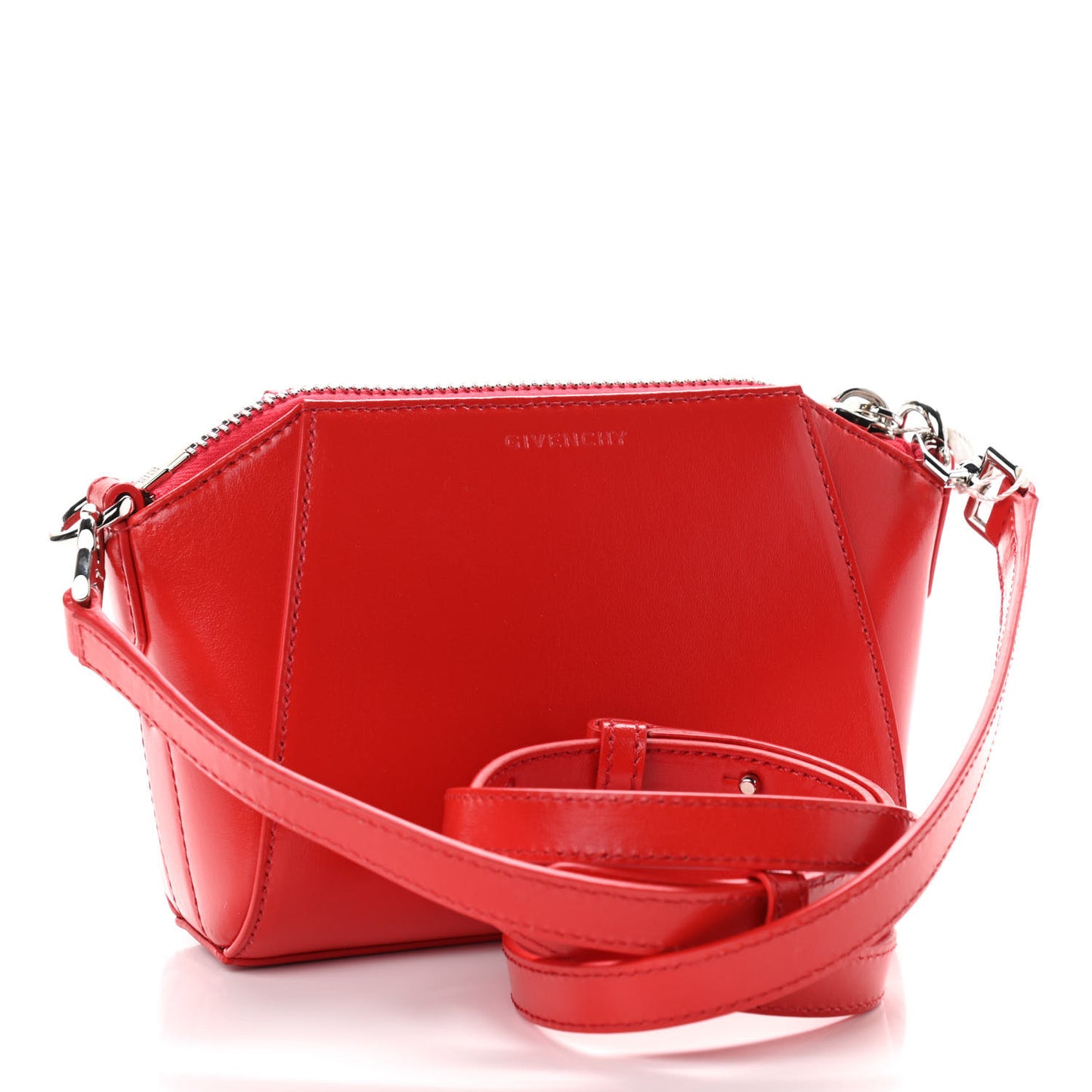 Smooth Calfskin Nano Antigona Red
