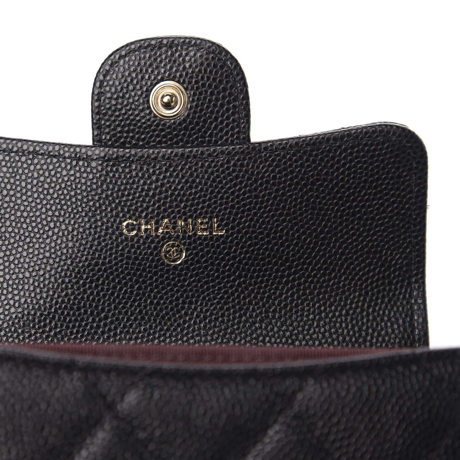 Chanel Caviar Quilted Flap Card Holder Wallet Black 5 of 8