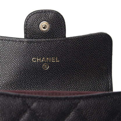 Chanel Caviar Quilted Flap Card Holder Wallet Black 5 of 8