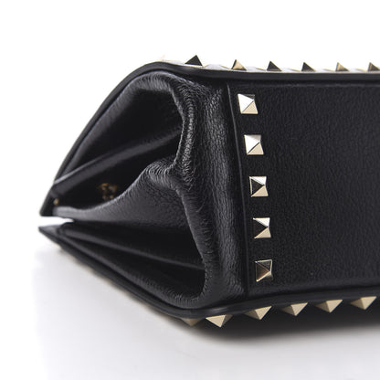 Valentino Garavani Calfskin Rockstud Mini Chain Shoulder Bag Black 9 of 10