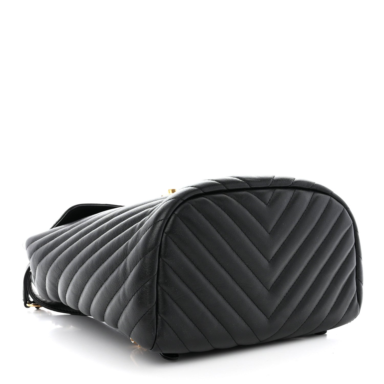 Chanel Calfskin Chevron Quilted Small Urban Spirit Backpack Black 4 of 10