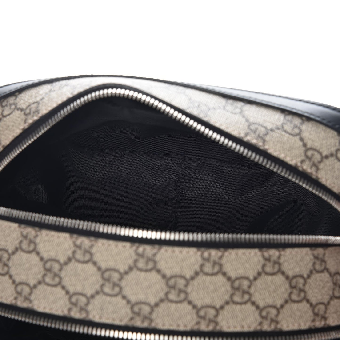 GG Supreme Monogram Toiletry Case Black