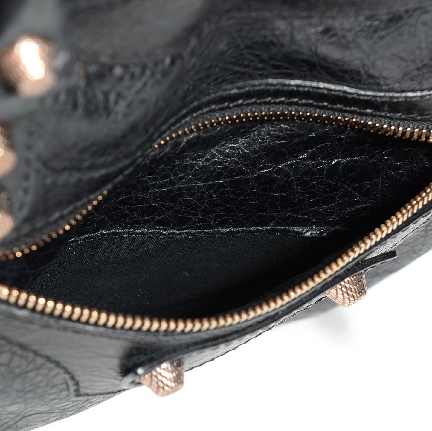 Agneau Giant 12 Rose Gold Hardware Velo Black