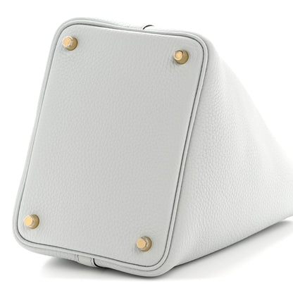 Hermes Taurillon Clemence Picotin Lock 18 PM Bleu Pale 10 of 12