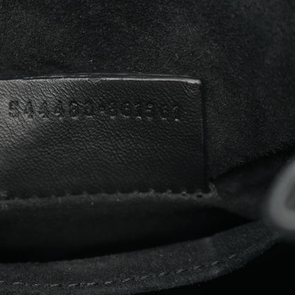 Alexander McQueen Nappa Studded Skull Box Chain Clutch Black Gold 7 of 13