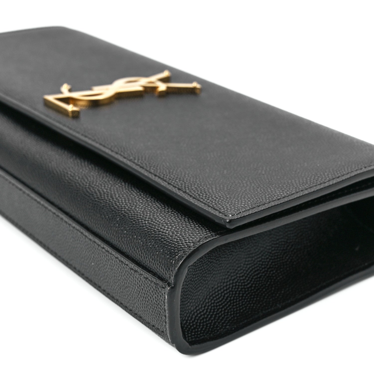 Saint Laurent Grain De Poudre Monogram Cassandre Clutch Black 12 of 12