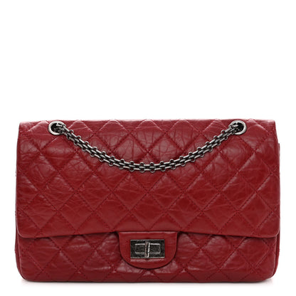 Chanel Aged Calfskin Quilted 2.55 Reissue 227 Flap Red 1 of 10