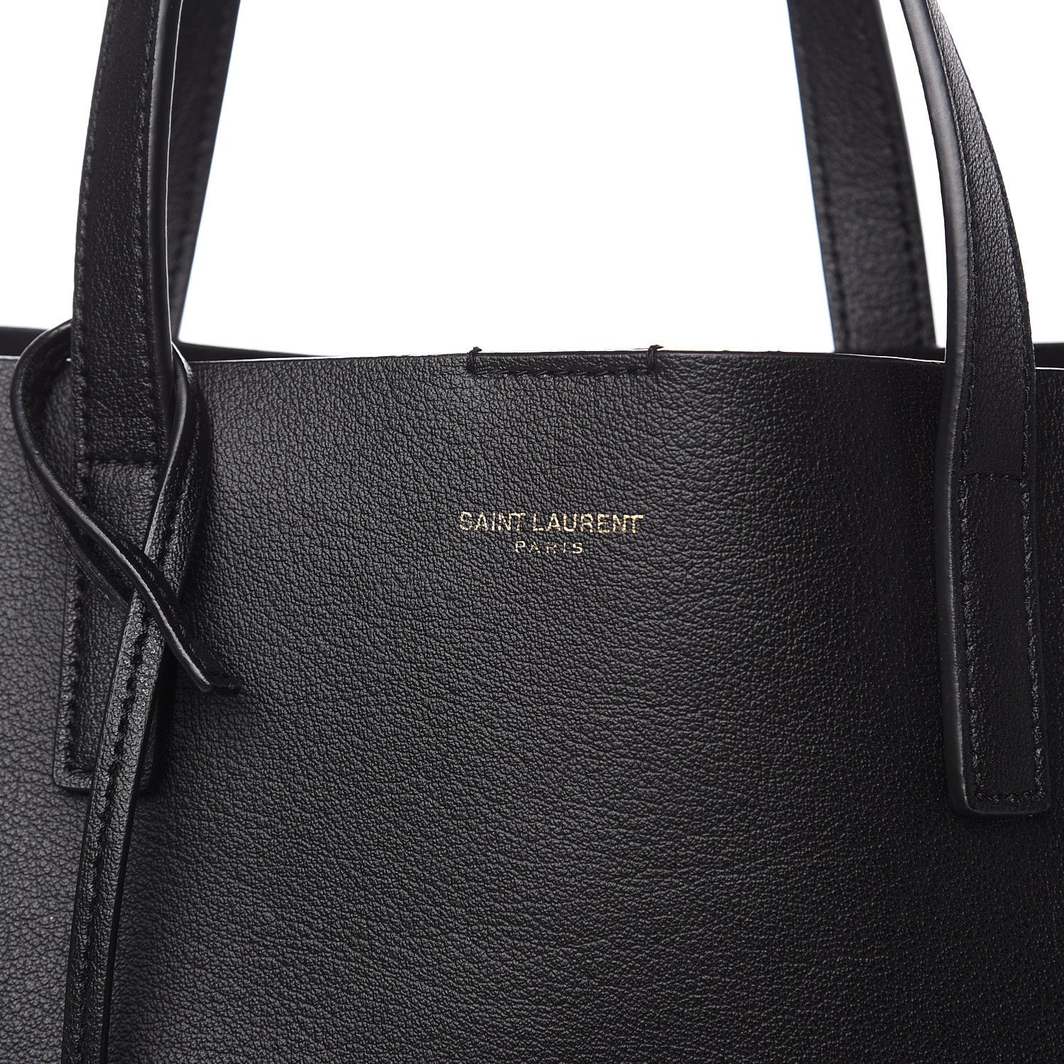 Saint Laurent Calfskin Toy Shopping Tote Black 9 of 10