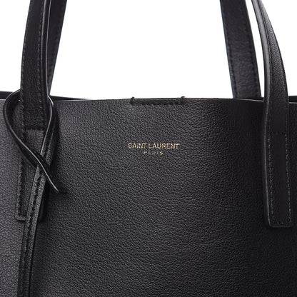 Saint Laurent Calfskin Toy Shopping Tote Black 9 of 10