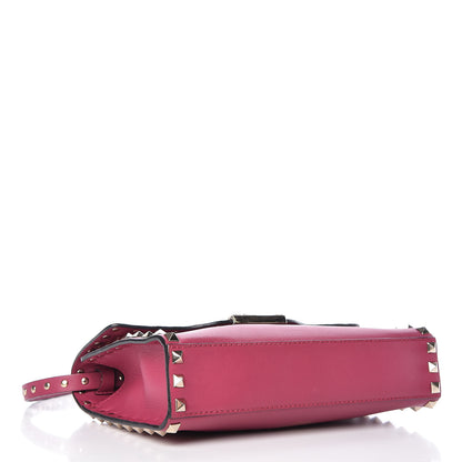 Valentino Garavani Vitello Medium Rockstud Flip Lock Crossbody Bag Fuchsia 4 of 10