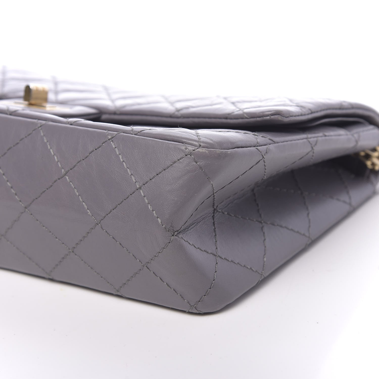 Chanel Aged Calfskin Quilted 2.55 Reissue 226 Flap Grey 9 of 10