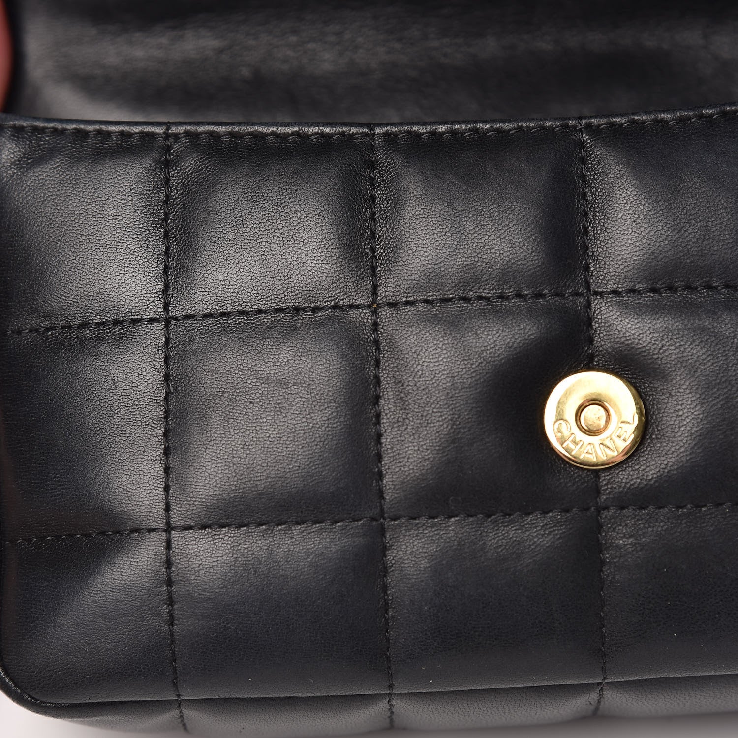 Chanel Lambskin Quilted Mini Chocolate Bar Camellia Flap Black 16 of 23