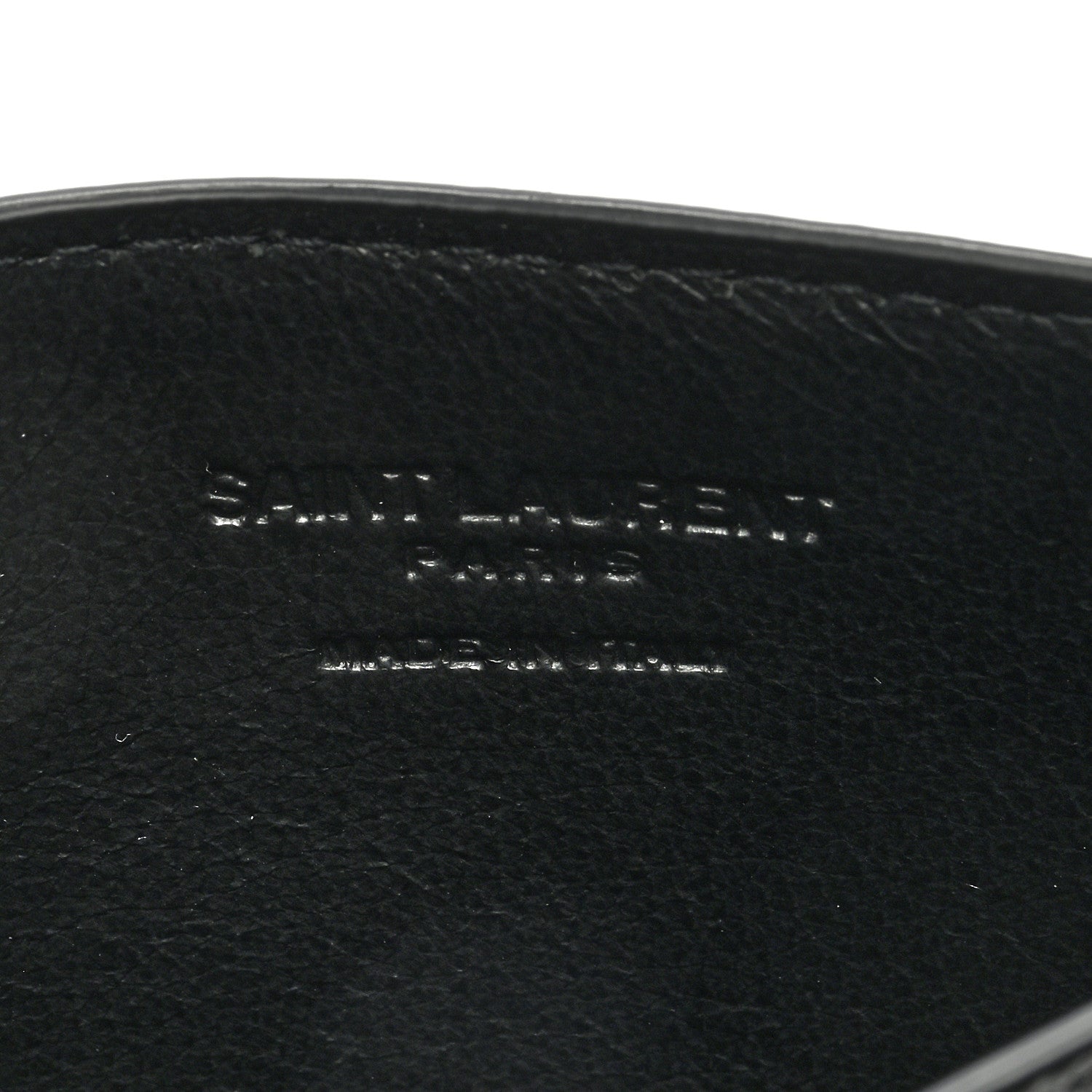 Saint Laurent Grain de Poudre 5 Fragments Card Holder Black 6 of 6
