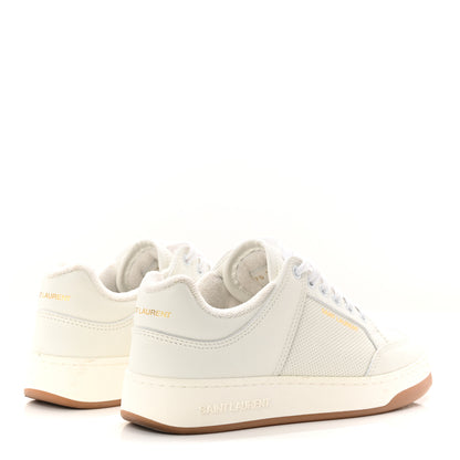 Saint Laurent Calfskin Perforated Womens Sneakers 38.5 White 4 of 9
