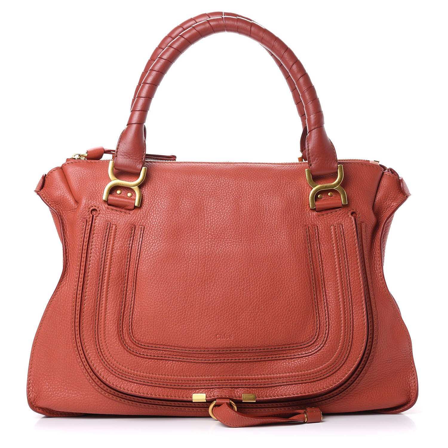Chloe Calfskin Large Marcie Satchel Maple Leaf 1 of 9