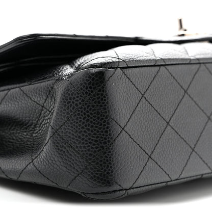 Chanel Caviar Quilted Medium Double Flap Black 17 of 25