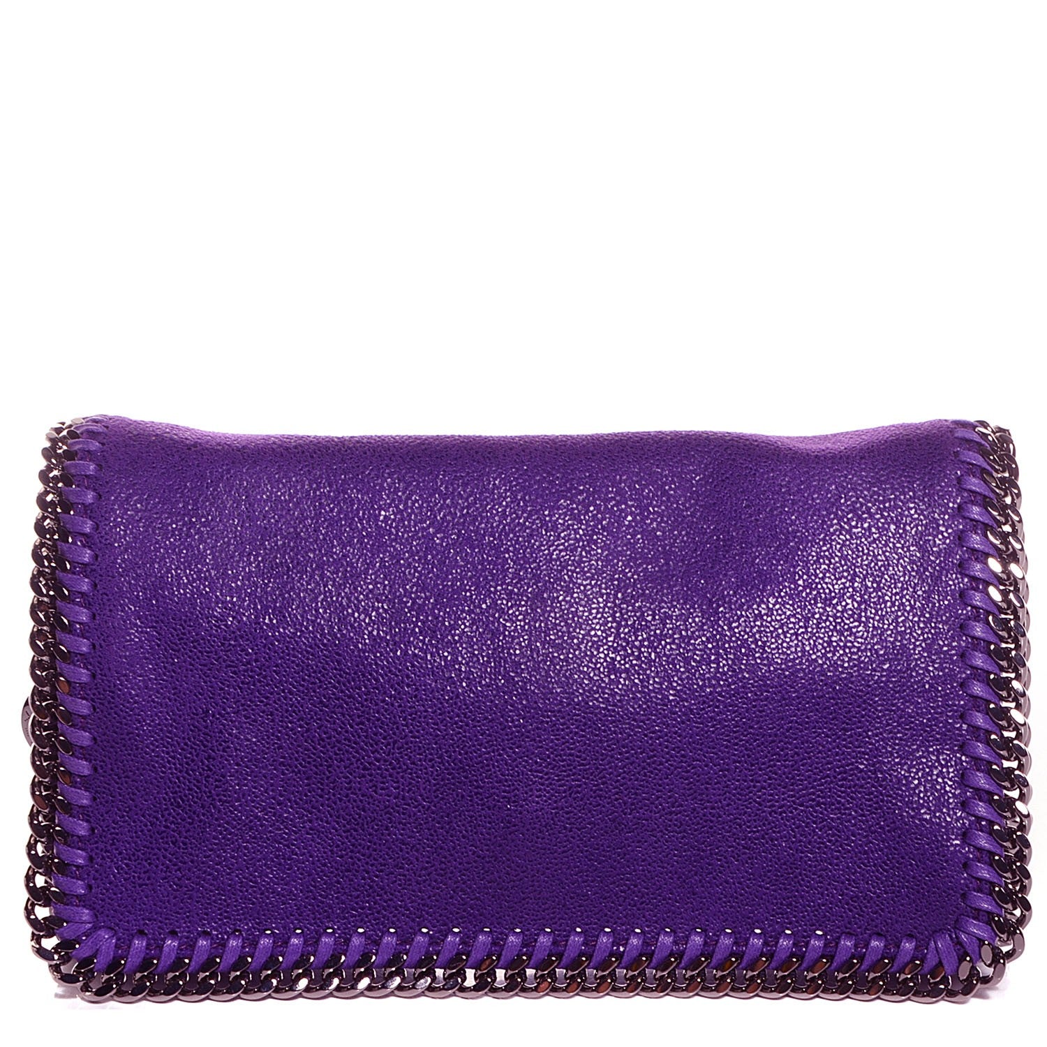 Stella McCartney Faux Leather Shaggy Deer Falabella Crossbody Bag Bright Purple 1 of 9