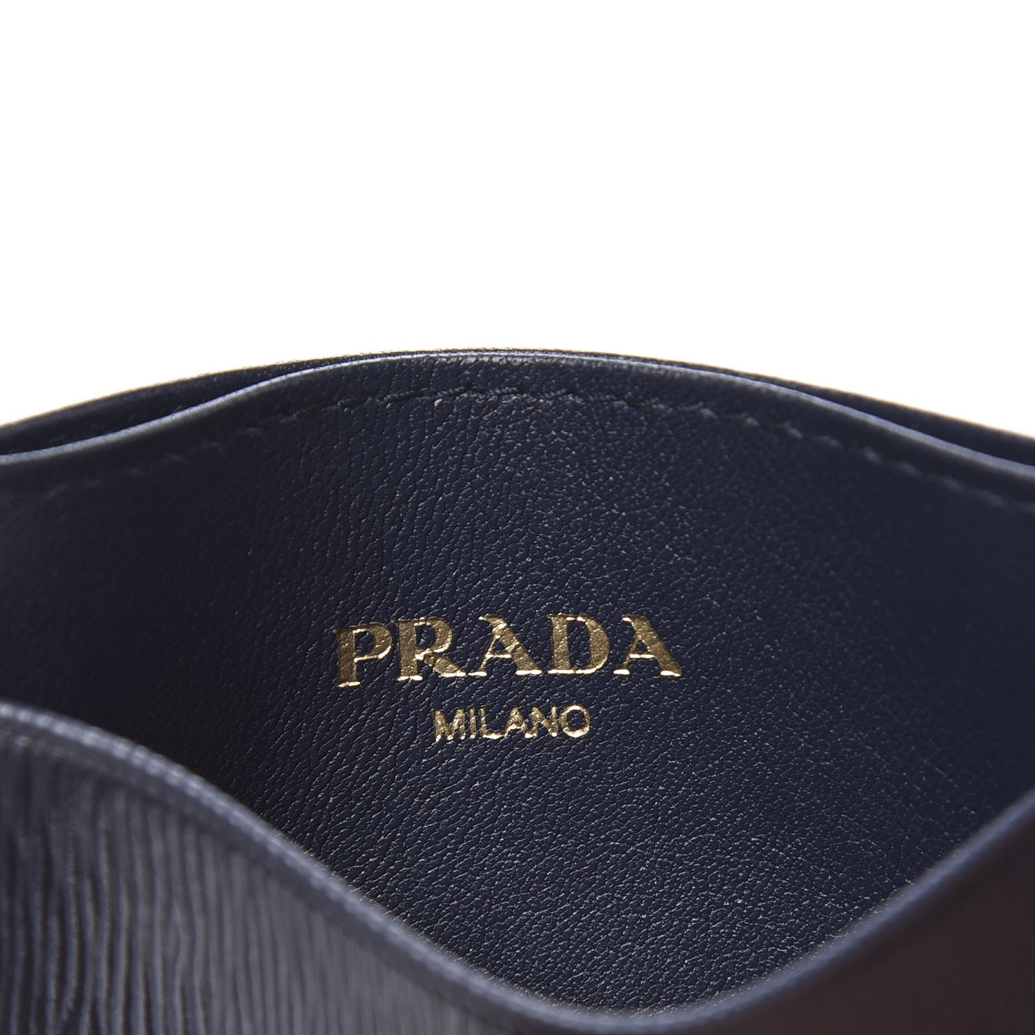 Prada Vitello Move Metal Card Case Baltico 5 of 6
