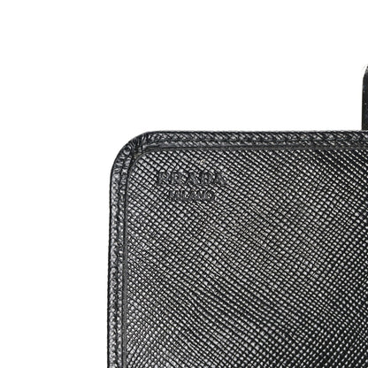 Prada Saffiano Stones Continental Wallet Black 5 of 7