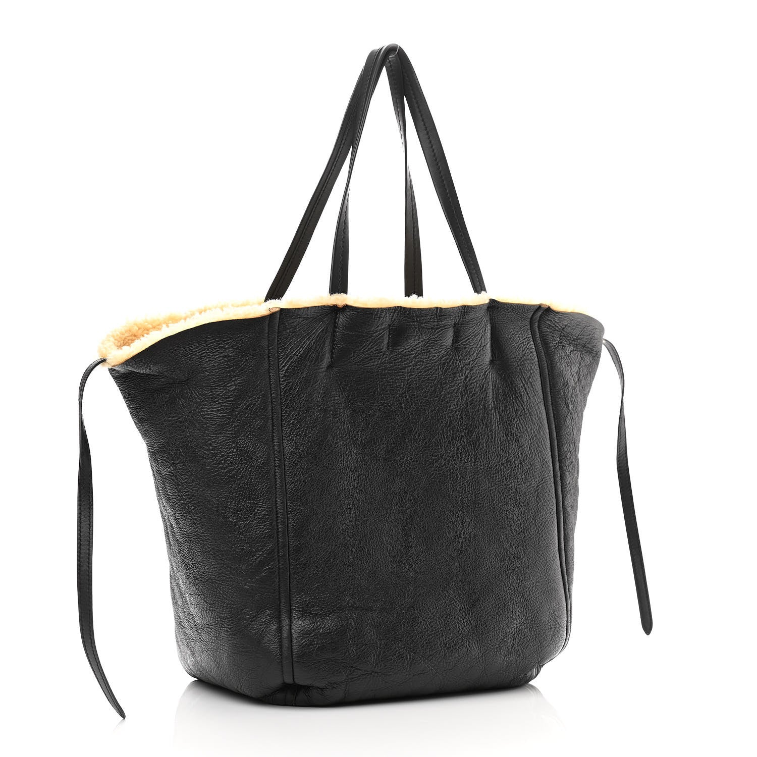 Celine Calfskin Shearling Phantom Cabas Reversible Tote 3 of 9