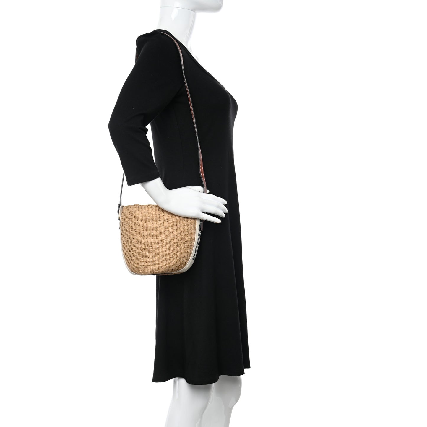 Natural Woven Fiber Small Woody Basket