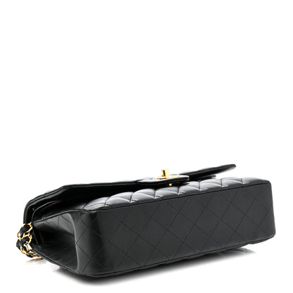 Chanel Lambskin Quilted Medium Double Flap Black 4 of 14