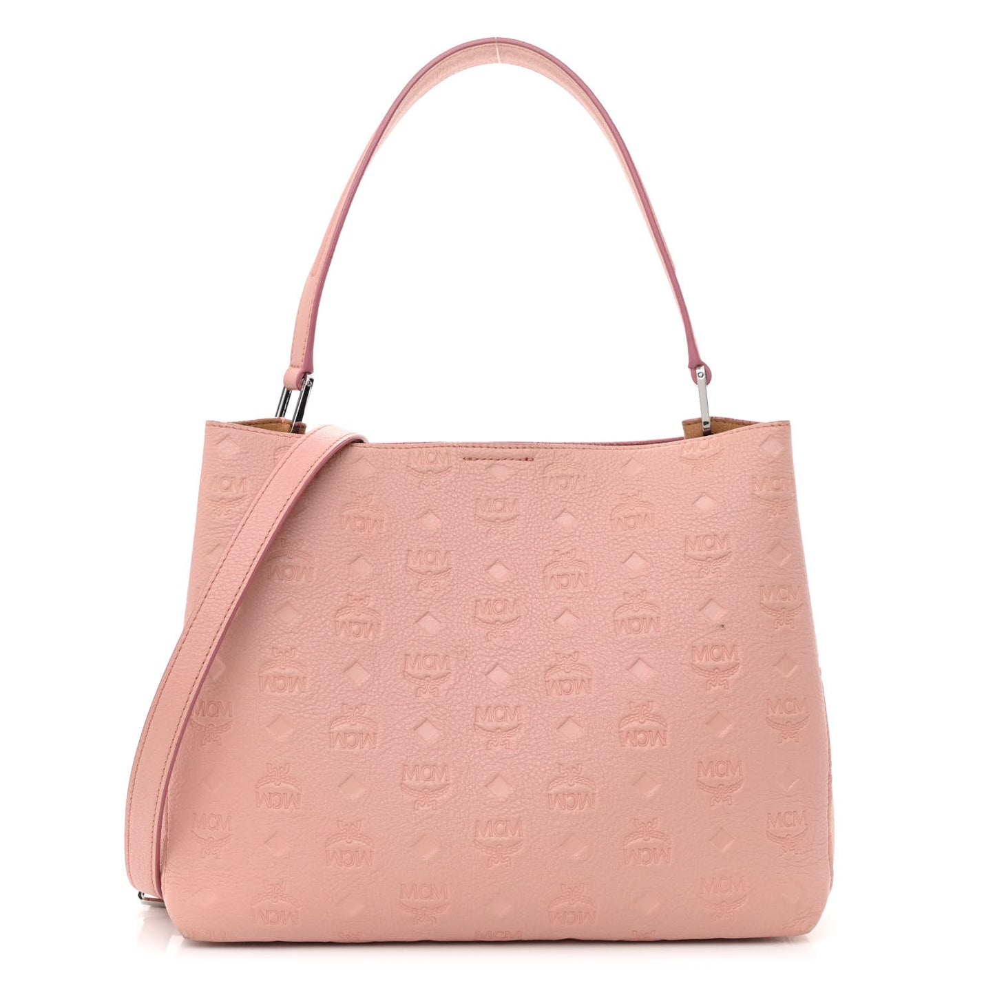 Calfskin Ottomar Monogram Sarah Medium Hobo Pink Blush