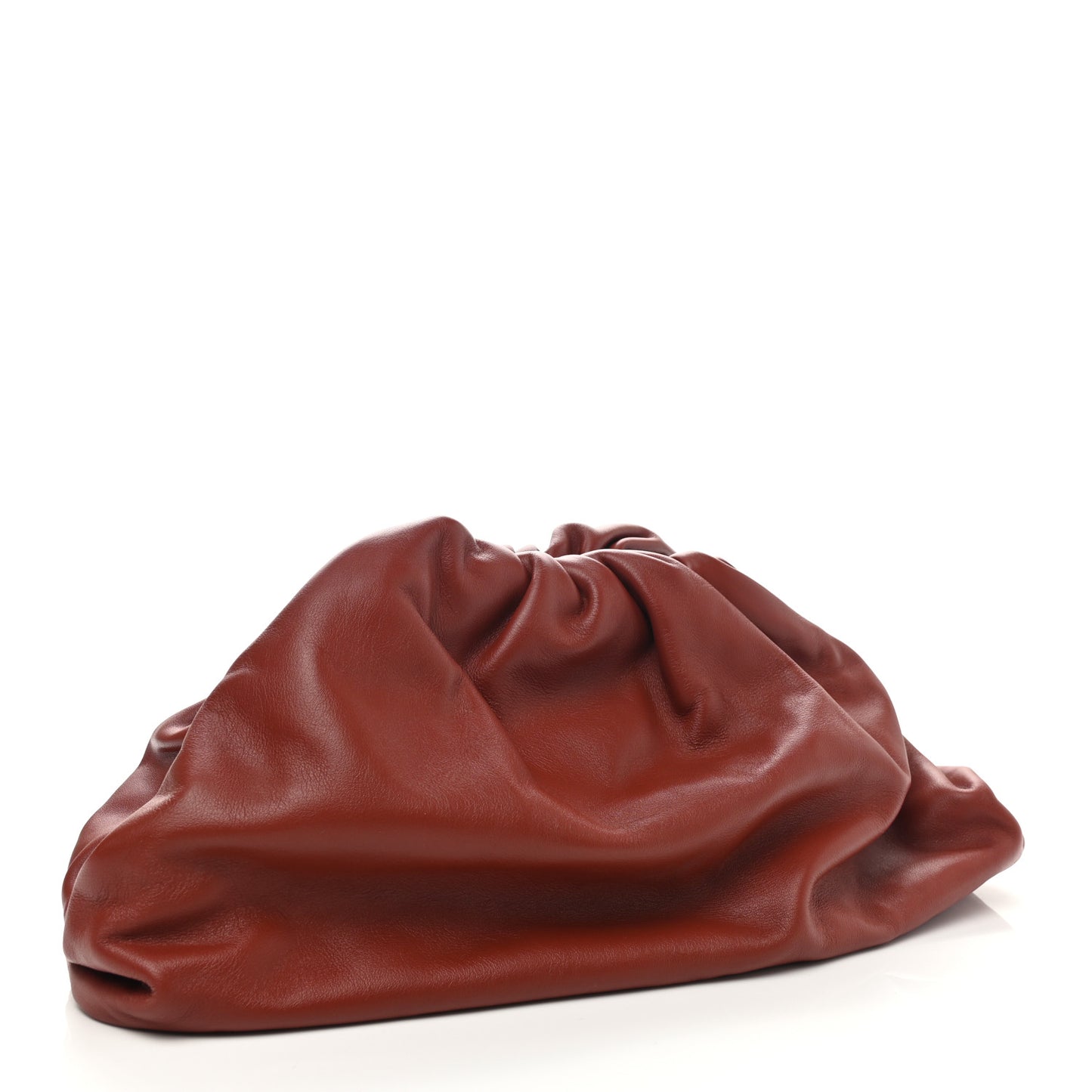 Smooth Butter Calf The Pouch Oversized Clutch Rust