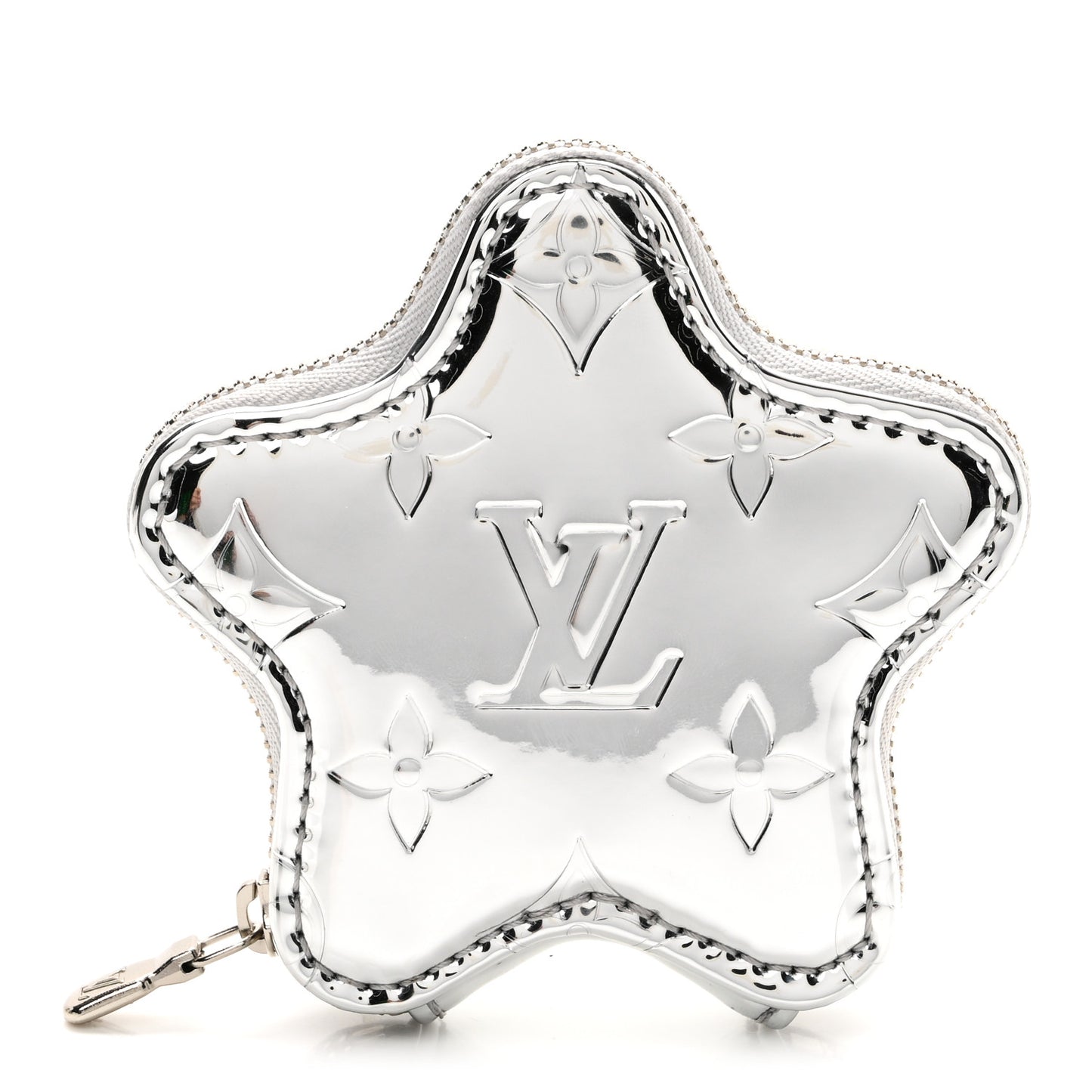 Monogram Spark Coin Purse Silver
