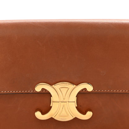 Celine Natural Calfskin Triomphe Shoulder Bag Tan 8 of 10