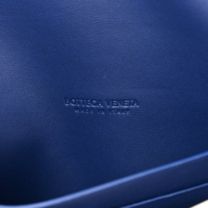 Bottega Veneta Suede Intrecciato Long Andiamo Top Handle Clutch Blue Royal 6 of 9