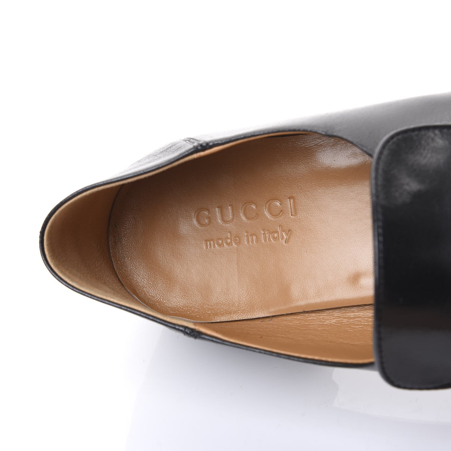 Gucci Goatskin Mens Horsebit Loafers 8.5 Black 7 of 9